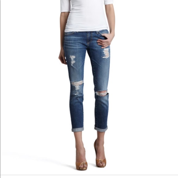 Ag Adriano Goldschmied Denim - • AG Jeans • The Stilt Cigarette Leg Destructed 29